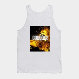 Conquer Motivational Lion Pop Art Tank Top